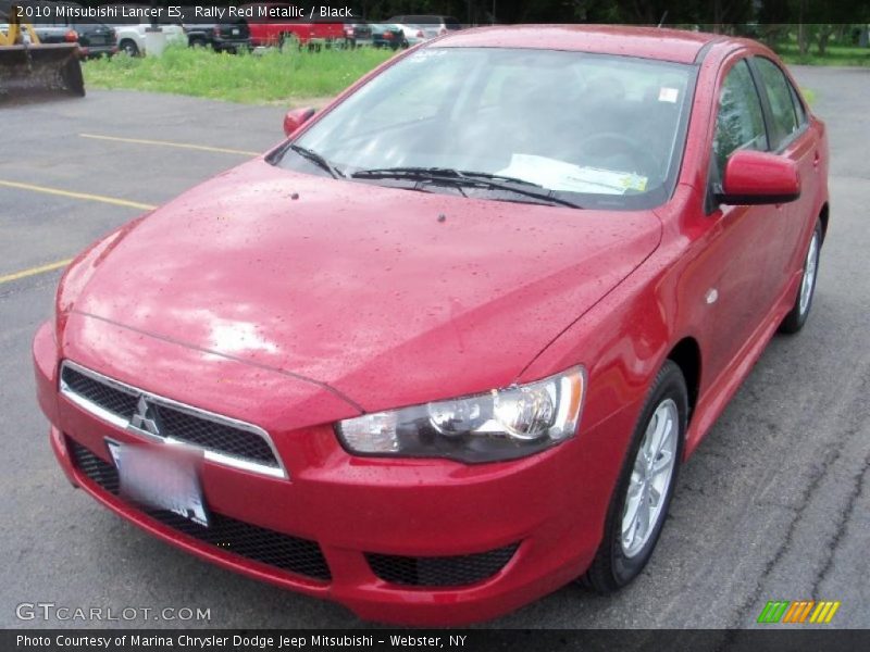 Rally Red Metallic / Black 2010 Mitsubishi Lancer ES