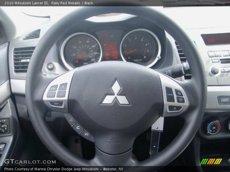 Rally Red Metallic / Black 2010 Mitsubishi Lancer ES