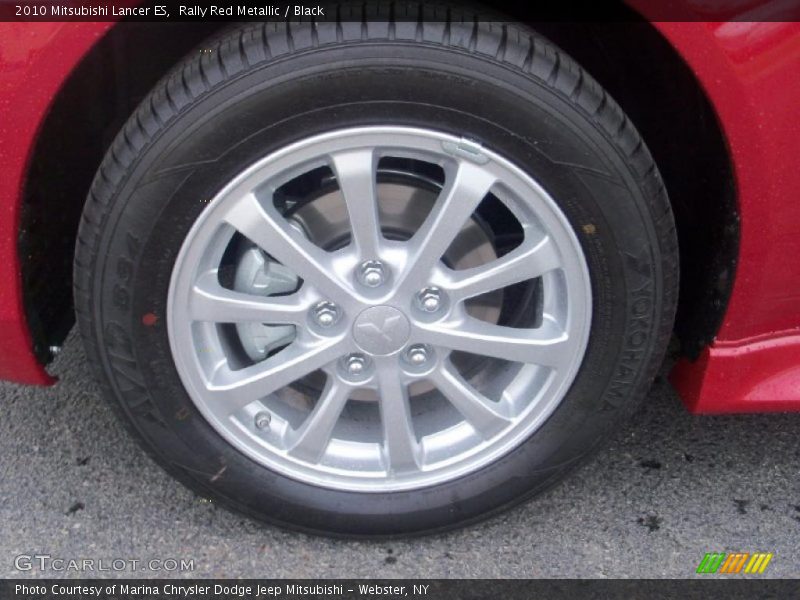 Rally Red Metallic / Black 2010 Mitsubishi Lancer ES