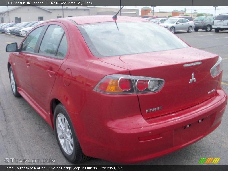 Rally Red Metallic / Black 2010 Mitsubishi Lancer ES