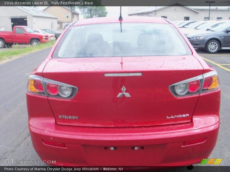 Rally Red Metallic / Black 2010 Mitsubishi Lancer ES