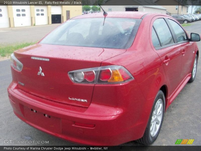 Rally Red Metallic / Black 2010 Mitsubishi Lancer ES