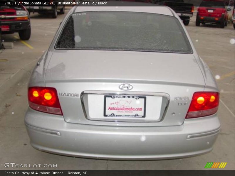 Brilliant Silver Metallic / Black 2003 Hyundai Sonata GLS V6