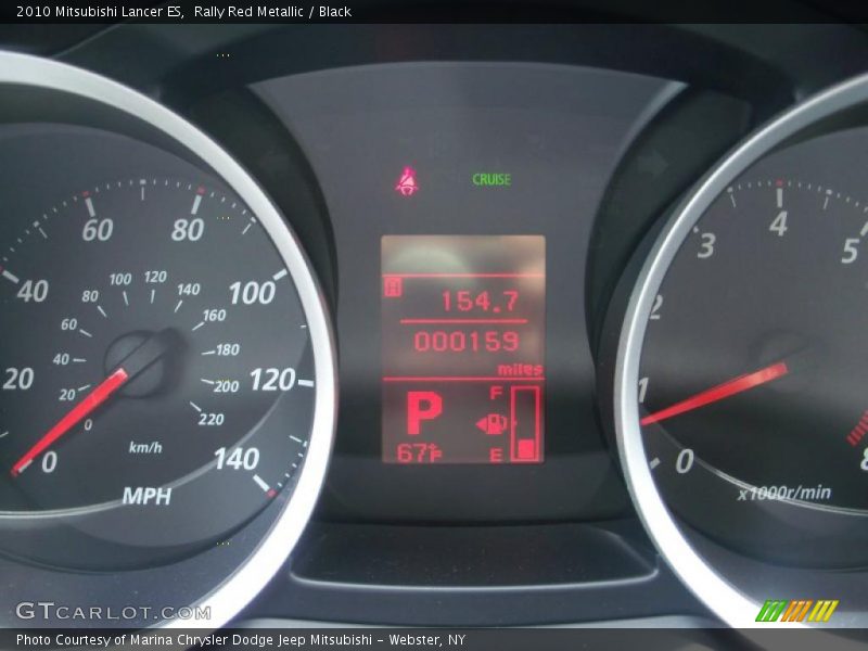 Rally Red Metallic / Black 2010 Mitsubishi Lancer ES