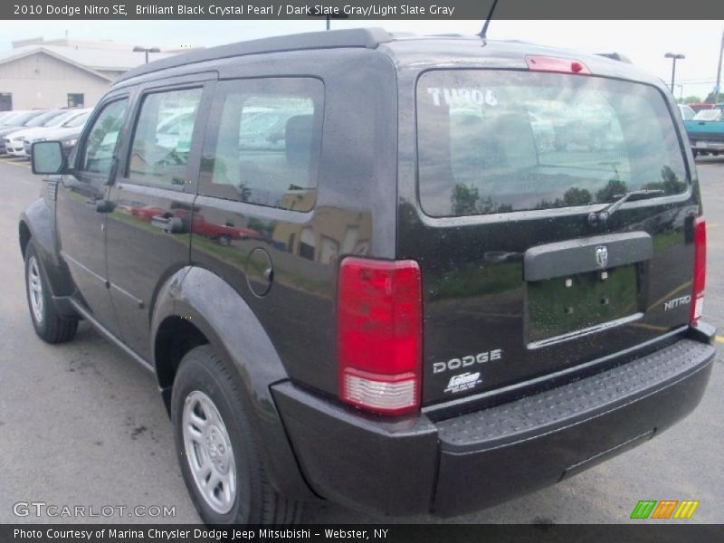 Brilliant Black Crystal Pearl / Dark Slate Gray/Light Slate Gray 2010 Dodge Nitro SE