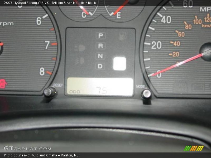 Brilliant Silver Metallic / Black 2003 Hyundai Sonata GLS V6