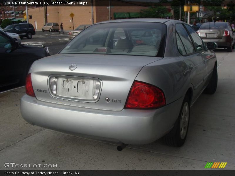 Molten Silver / Taupe 2004 Nissan Sentra 1.8 S