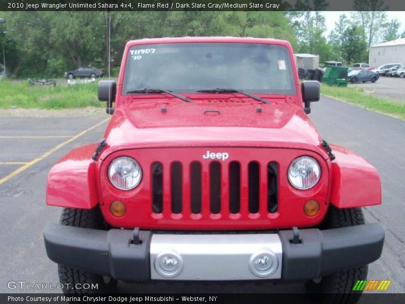 Flame Red / Dark Slate Gray/Medium Slate Gray 2010 Jeep Wrangler Unlimited Sahara 4x4