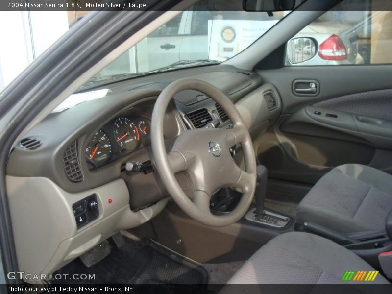 Molten Silver / Taupe 2004 Nissan Sentra 1.8 S