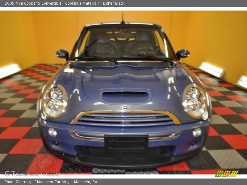 Cool Blue Metallic / Panther Black 2005 Mini Cooper S Convertible