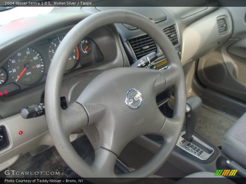 Molten Silver / Taupe 2004 Nissan Sentra 1.8 S