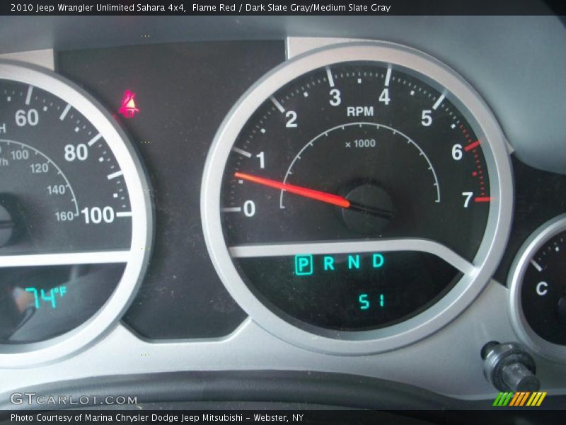 Flame Red / Dark Slate Gray/Medium Slate Gray 2010 Jeep Wrangler Unlimited Sahara 4x4
