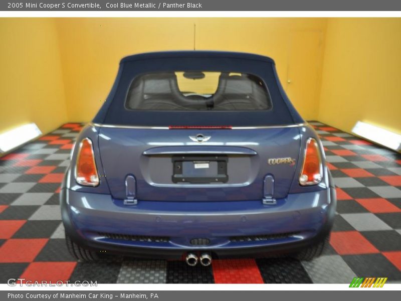 Cool Blue Metallic / Panther Black 2005 Mini Cooper S Convertible