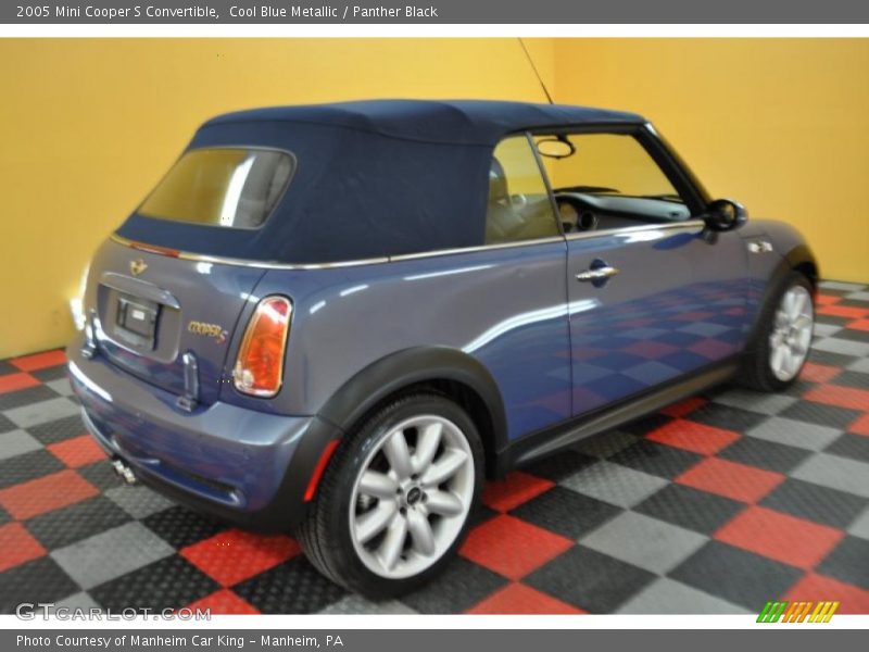 Cool Blue Metallic / Panther Black 2005 Mini Cooper S Convertible