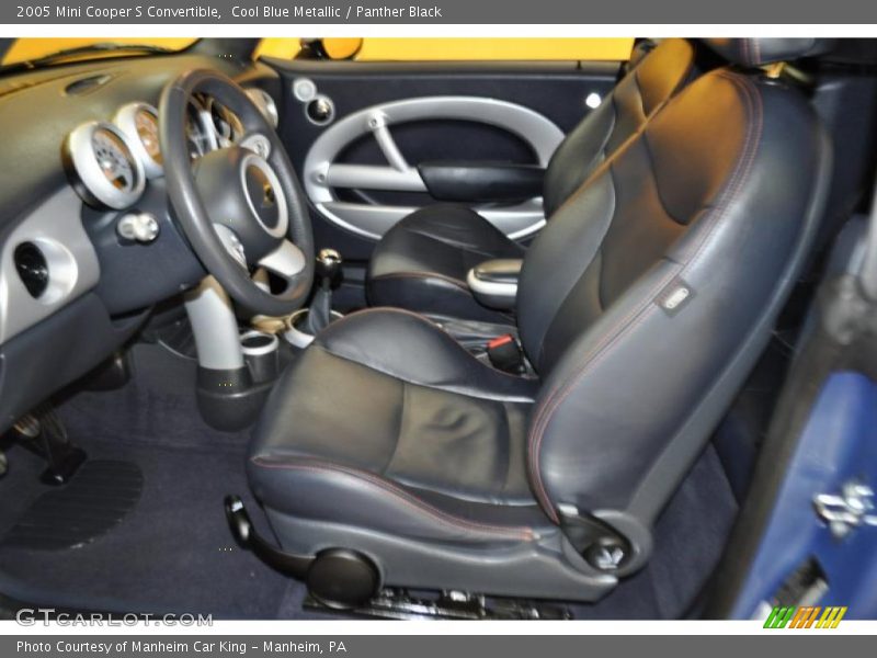 Cool Blue Metallic / Panther Black 2005 Mini Cooper S Convertible
