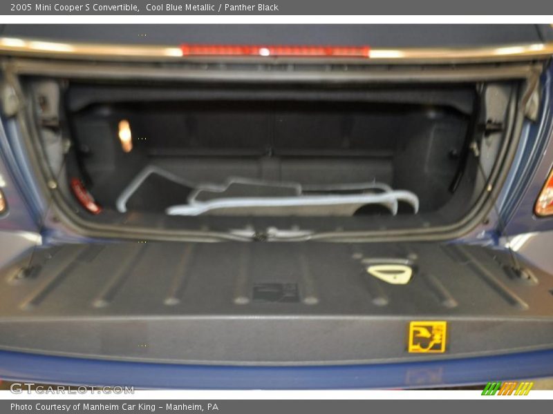 Cool Blue Metallic / Panther Black 2005 Mini Cooper S Convertible