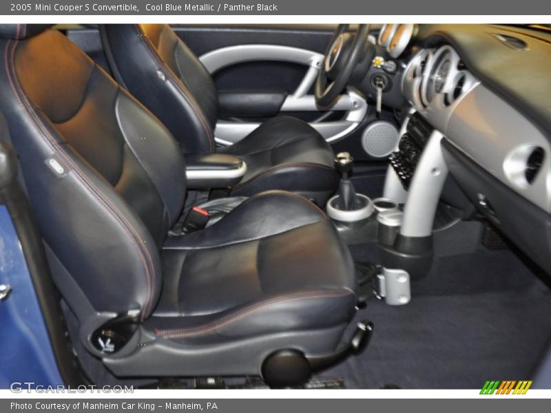 Cool Blue Metallic / Panther Black 2005 Mini Cooper S Convertible