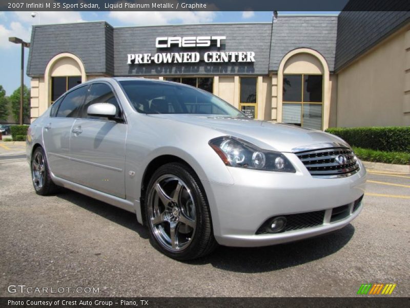 Liquid Platinum Metallic / Graphite 2007 Infiniti M 35 Sport Sedan