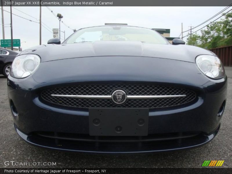 Indigo Blue Metallic / Caramel 2007 Jaguar XK XK8 Convertible