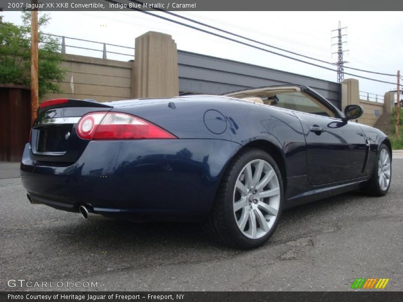 Indigo Blue Metallic / Caramel 2007 Jaguar XK XK8 Convertible