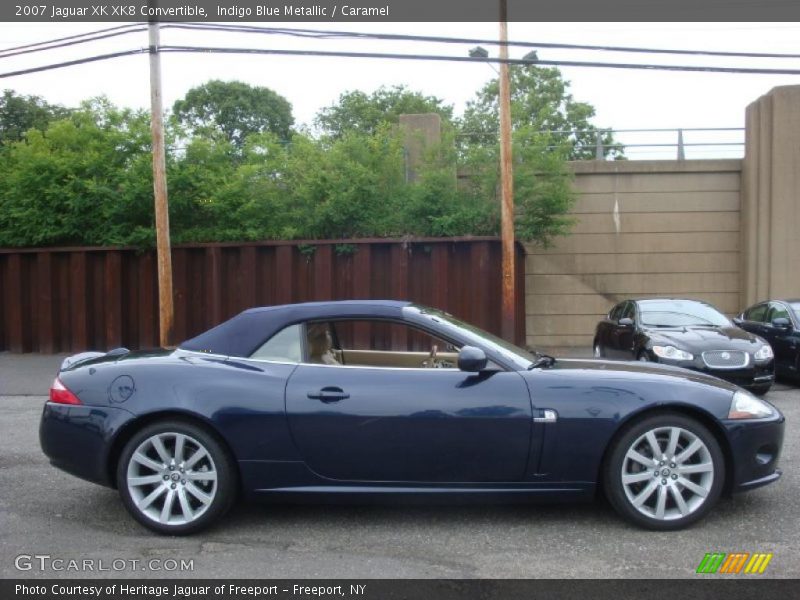 Indigo Blue Metallic / Caramel 2007 Jaguar XK XK8 Convertible