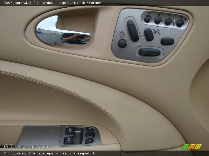 Indigo Blue Metallic / Caramel 2007 Jaguar XK XK8 Convertible