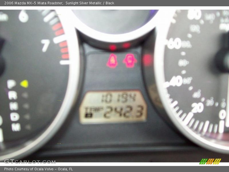 Sunlight Silver Metallic / Black 2006 Mazda MX-5 Miata Roadster