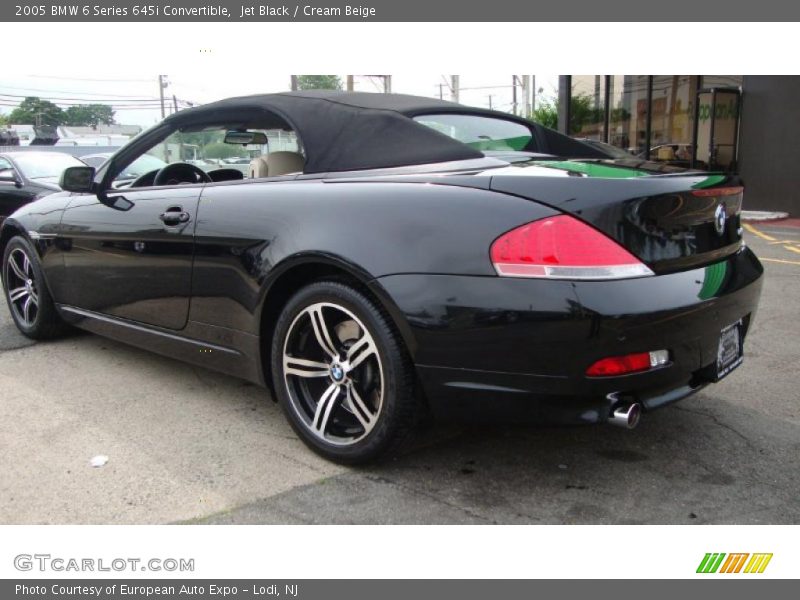 Jet Black / Cream Beige 2005 BMW 6 Series 645i Convertible