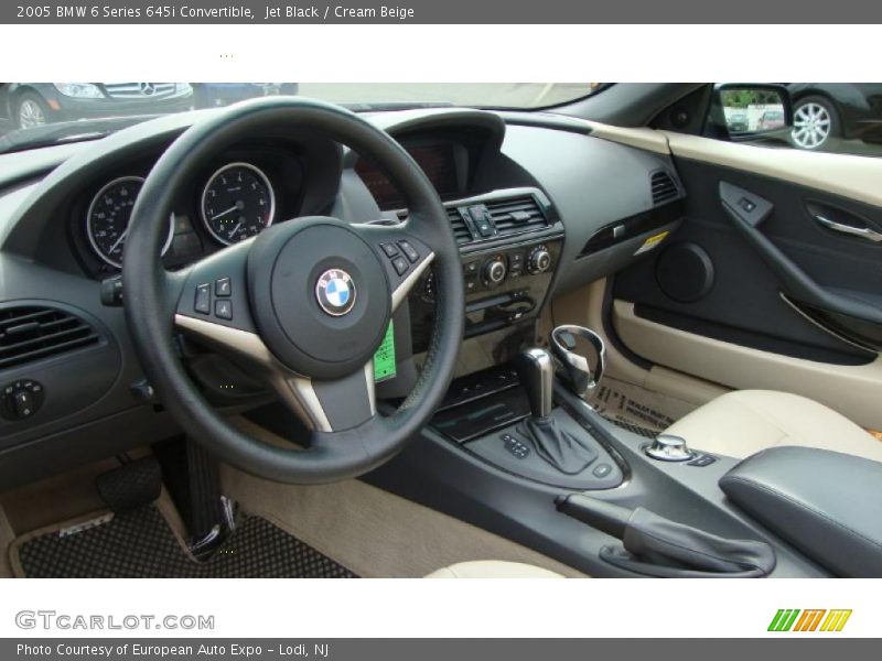 Jet Black / Cream Beige 2005 BMW 6 Series 645i Convertible