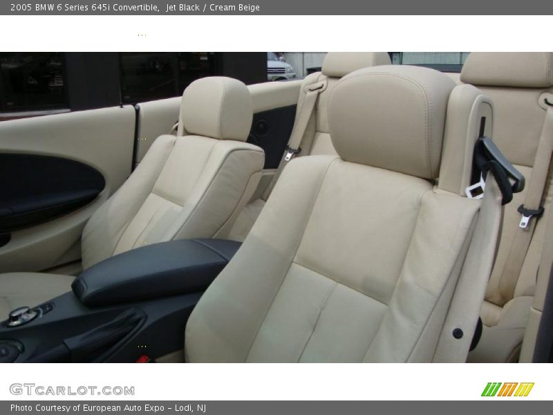 Jet Black / Cream Beige 2005 BMW 6 Series 645i Convertible