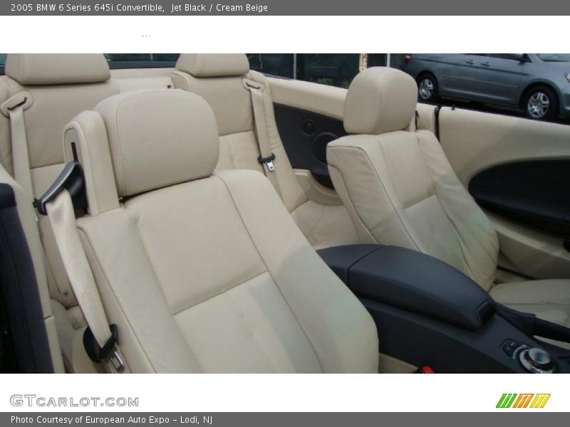 Jet Black / Cream Beige 2005 BMW 6 Series 645i Convertible
