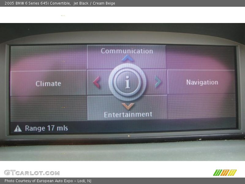 Jet Black / Cream Beige 2005 BMW 6 Series 645i Convertible