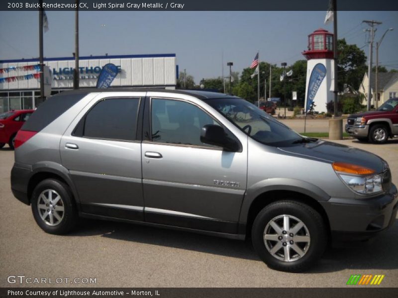 Light Spiral Gray Metallic / Gray 2003 Buick Rendezvous CX