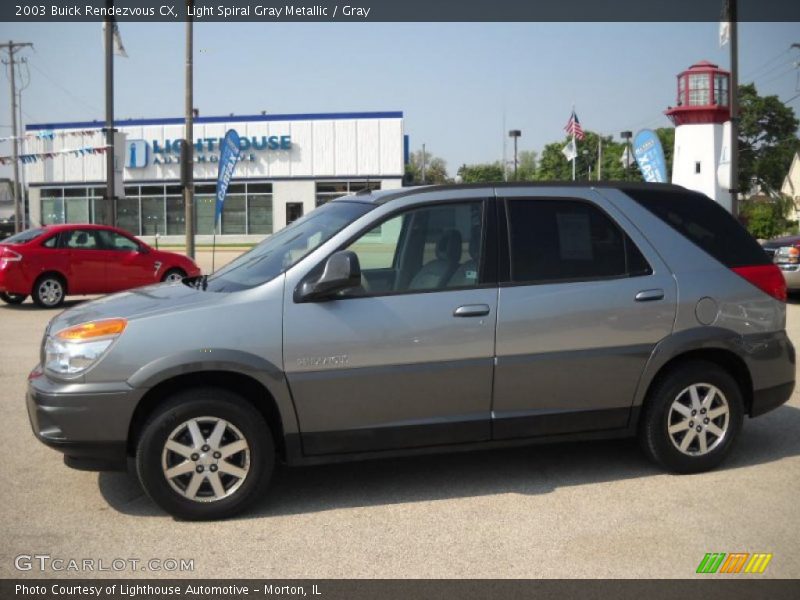 Light Spiral Gray Metallic / Gray 2003 Buick Rendezvous CX