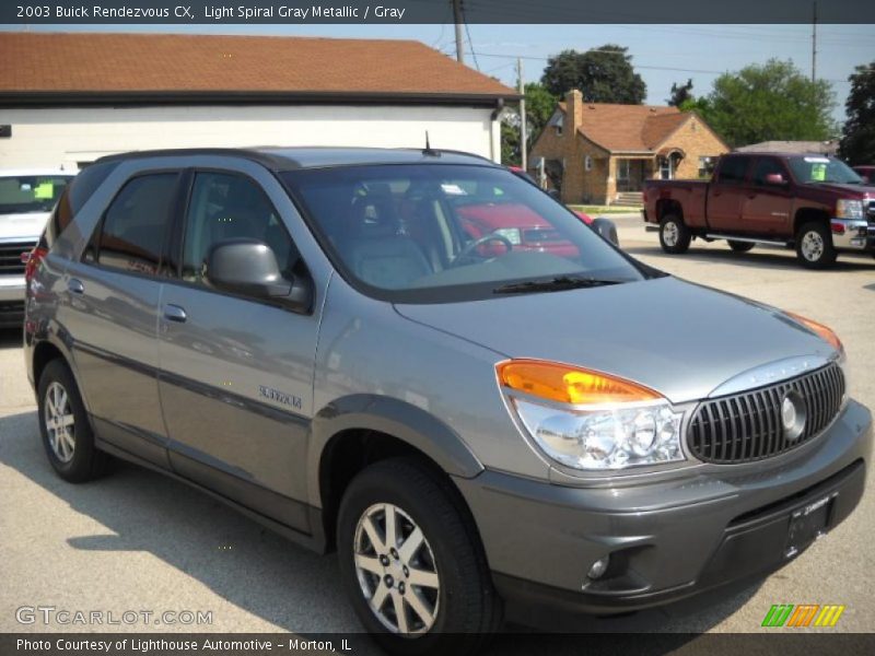 Light Spiral Gray Metallic / Gray 2003 Buick Rendezvous CX