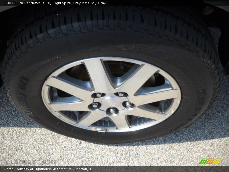 Light Spiral Gray Metallic / Gray 2003 Buick Rendezvous CX