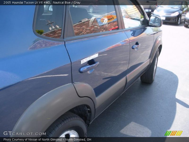 Nautical Blue / Gray 2005 Hyundai Tucson LX V6 4WD