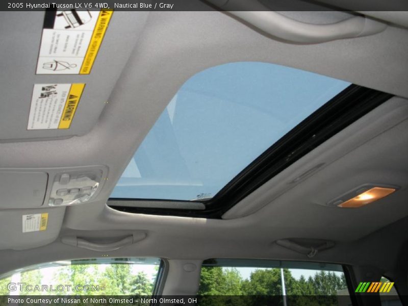 Nautical Blue / Gray 2005 Hyundai Tucson LX V6 4WD