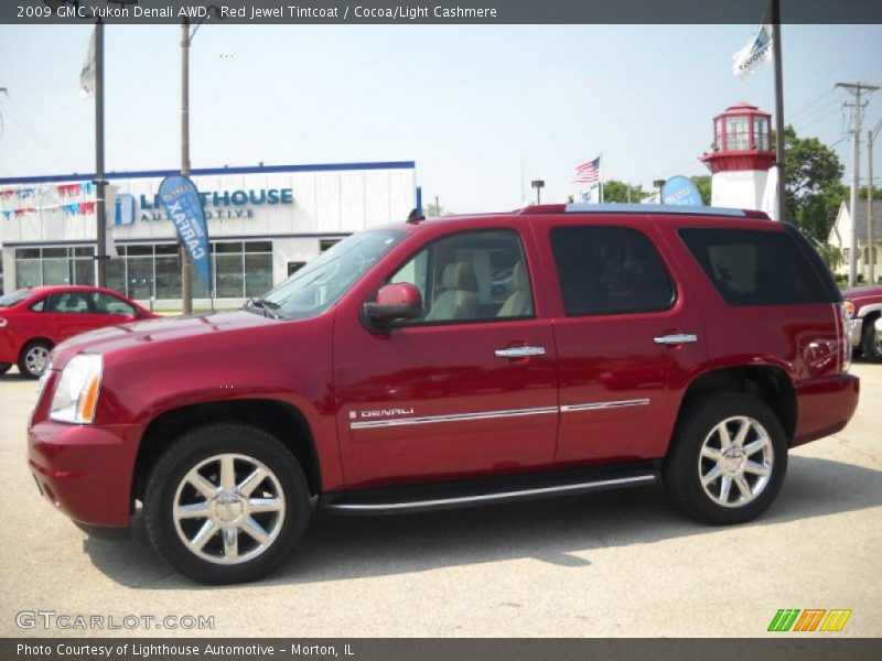 Red Jewel Tintcoat / Cocoa/Light Cashmere 2009 GMC Yukon Denali AWD