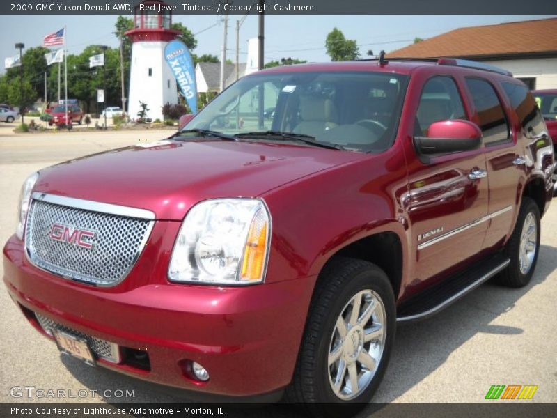 Red Jewel Tintcoat / Cocoa/Light Cashmere 2009 GMC Yukon Denali AWD