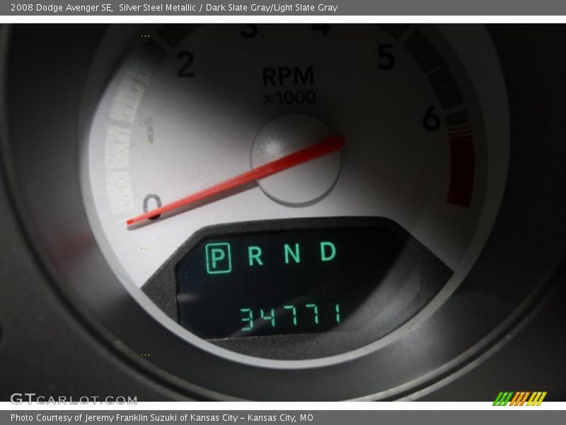 Silver Steel Metallic / Dark Slate Gray/Light Slate Gray 2008 Dodge Avenger SE