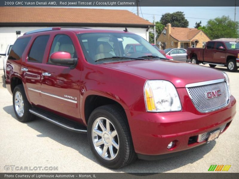 Red Jewel Tintcoat / Cocoa/Light Cashmere 2009 GMC Yukon Denali AWD
