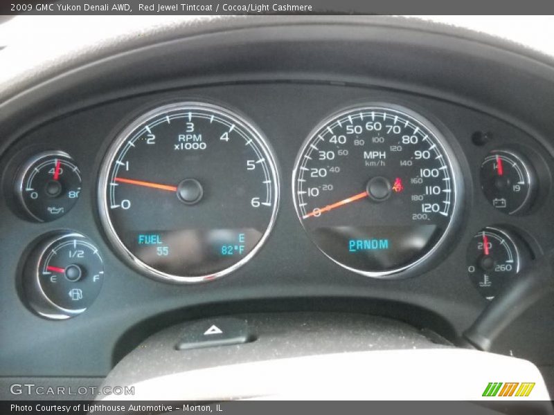 Red Jewel Tintcoat / Cocoa/Light Cashmere 2009 GMC Yukon Denali AWD