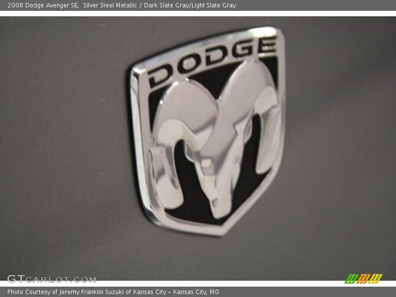 Silver Steel Metallic / Dark Slate Gray/Light Slate Gray 2008 Dodge Avenger SE
