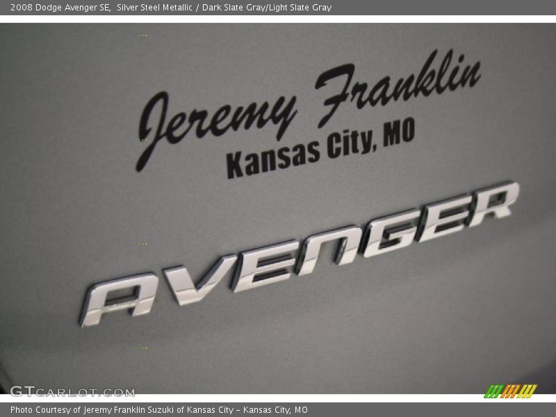 Silver Steel Metallic / Dark Slate Gray/Light Slate Gray 2008 Dodge Avenger SE