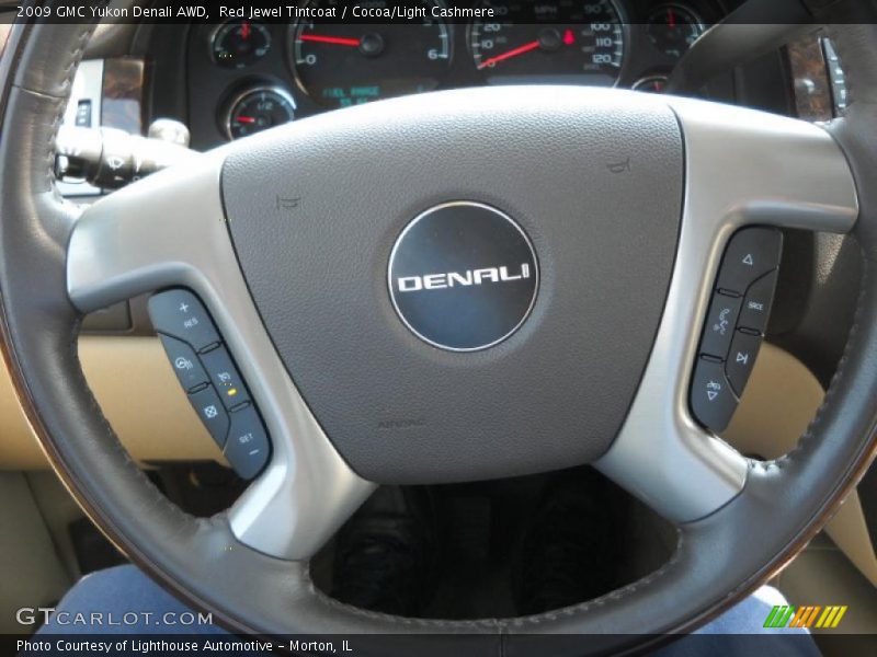 Red Jewel Tintcoat / Cocoa/Light Cashmere 2009 GMC Yukon Denali AWD