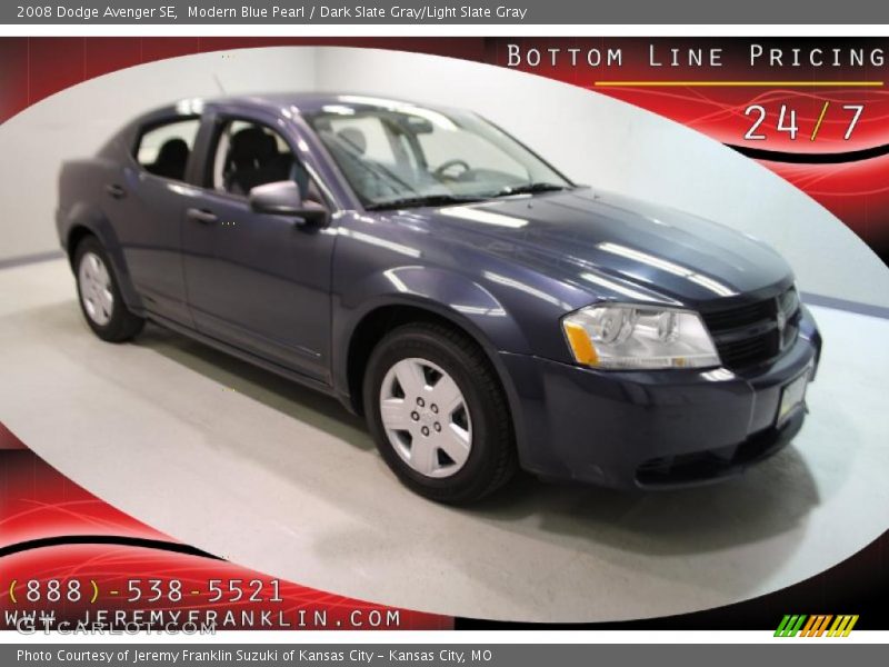 Modern Blue Pearl / Dark Slate Gray/Light Slate Gray 2008 Dodge Avenger SE