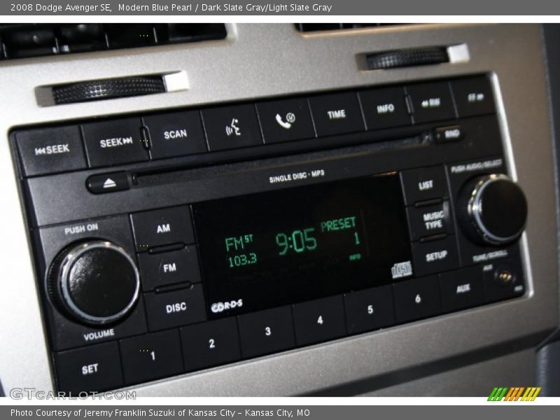 Modern Blue Pearl / Dark Slate Gray/Light Slate Gray 2008 Dodge Avenger SE