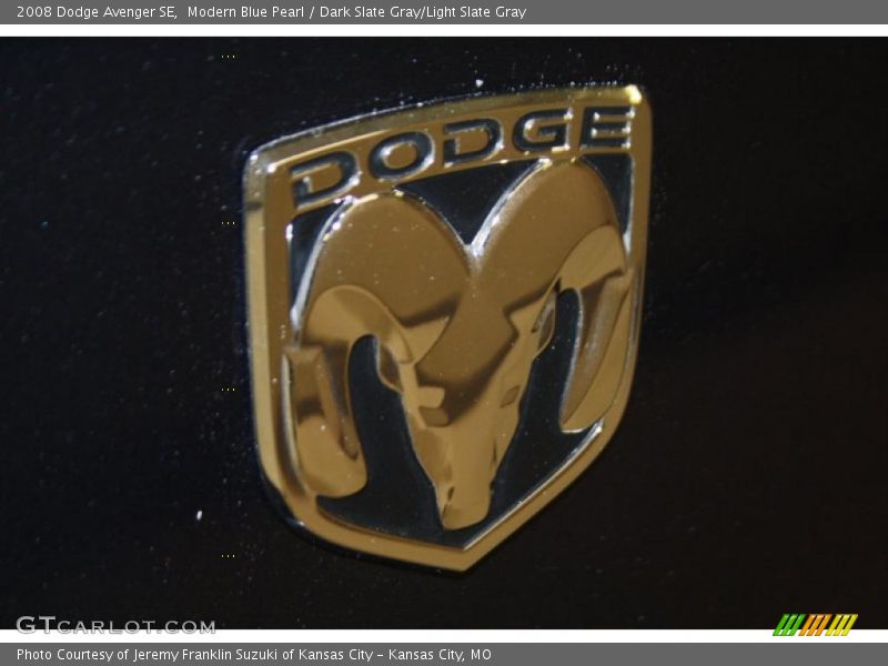 Modern Blue Pearl / Dark Slate Gray/Light Slate Gray 2008 Dodge Avenger SE