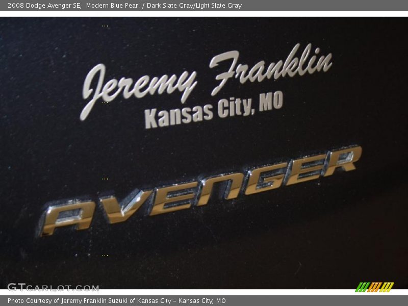 Modern Blue Pearl / Dark Slate Gray/Light Slate Gray 2008 Dodge Avenger SE
